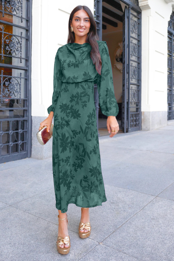 Vestido Koster verde botella