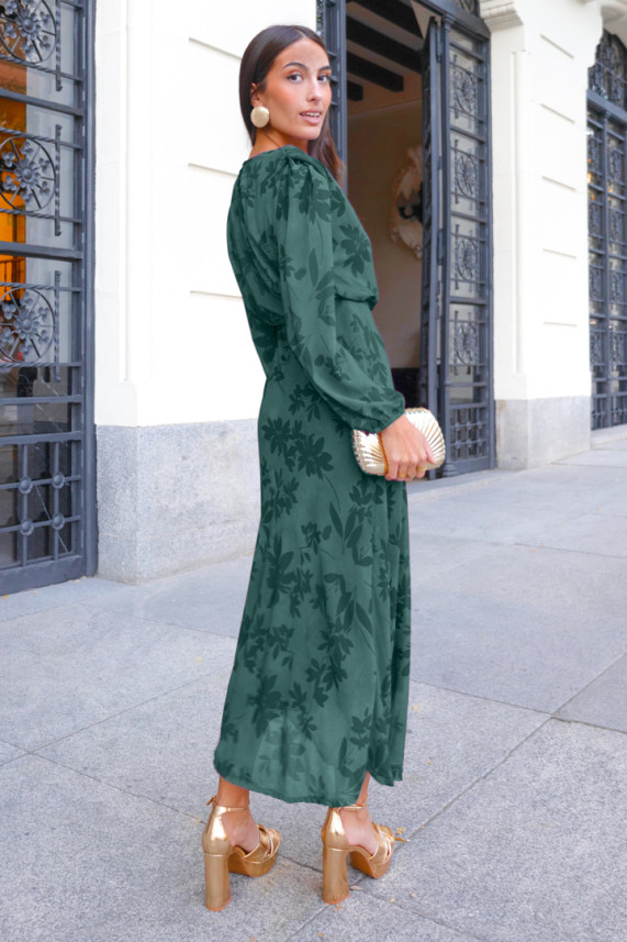 Vestido Koster verde botella