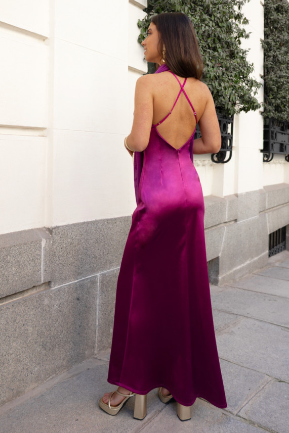 Vestido Arzilli buganvilla