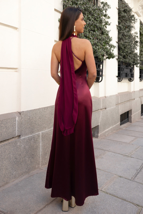 Vestido Arzilli burdeos