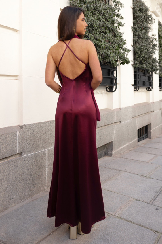 Vestido Arzilli burdeos