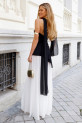 Vestido Nokers blanco-negro