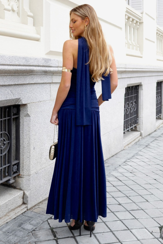 Vestido Bylen azul marino