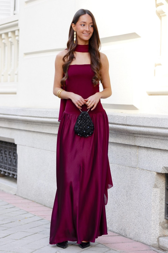 Vestido Reynolds burdeos