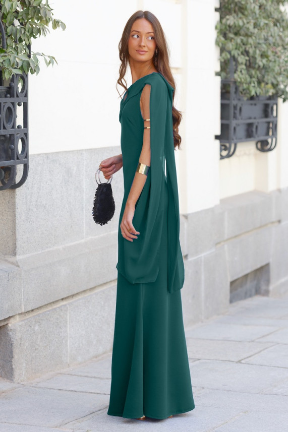 Vestido Hamdam verde botella