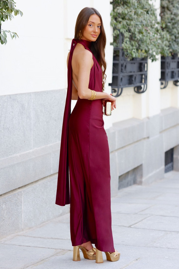 Vestido Spencer burdeos