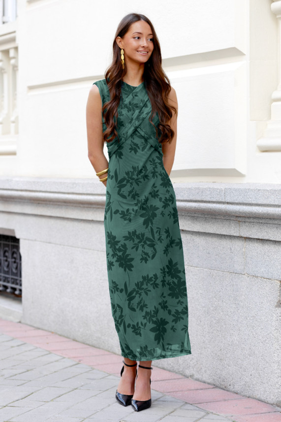 Vestido Barry verde botella