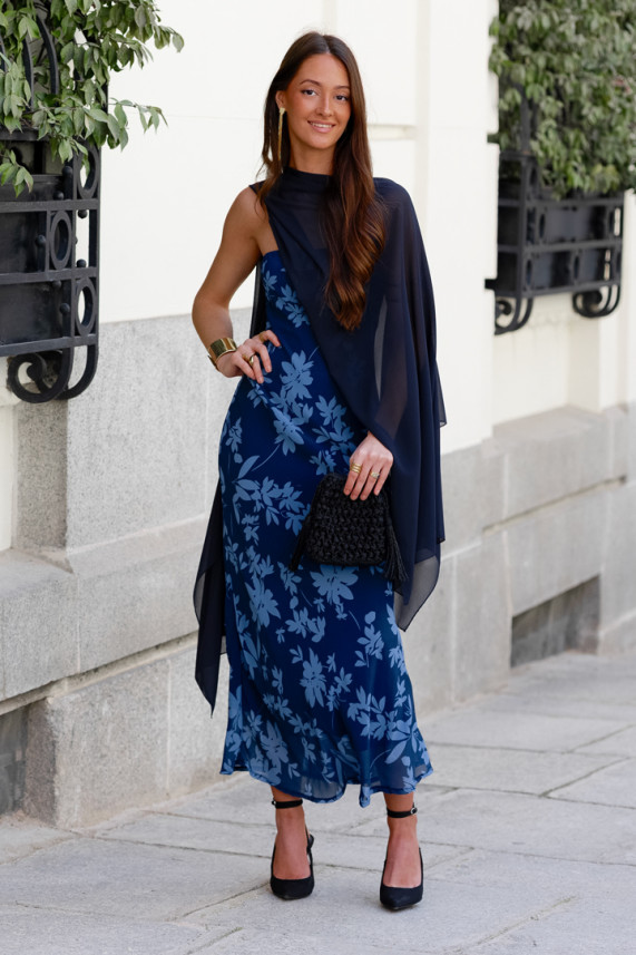 Vestido Santucci azul oscuro