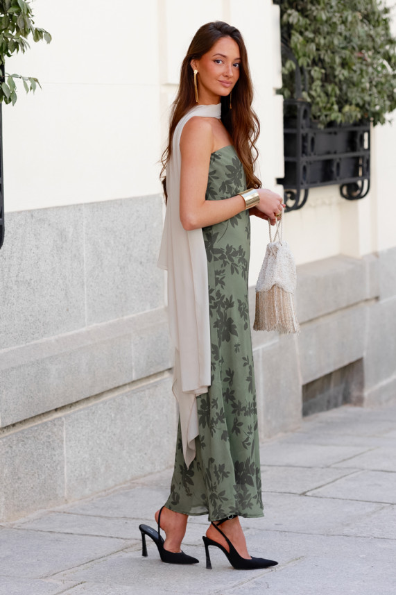 Vestido Santucci verde caza