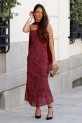 Vestido Santucci burdeos