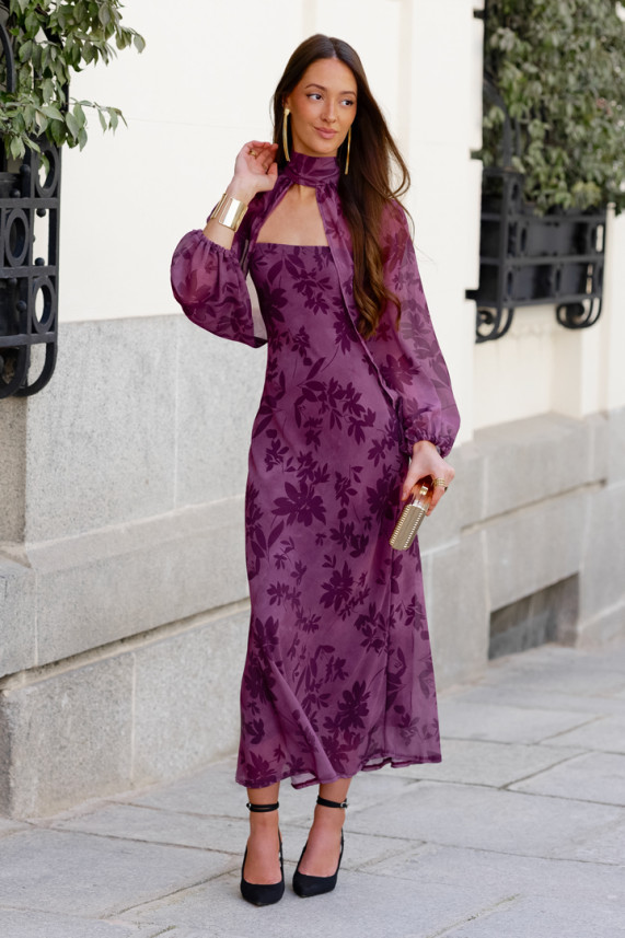 Vestido Santucci buganvilla