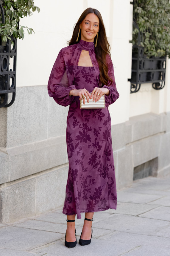 Vestido Santucci buganvilla