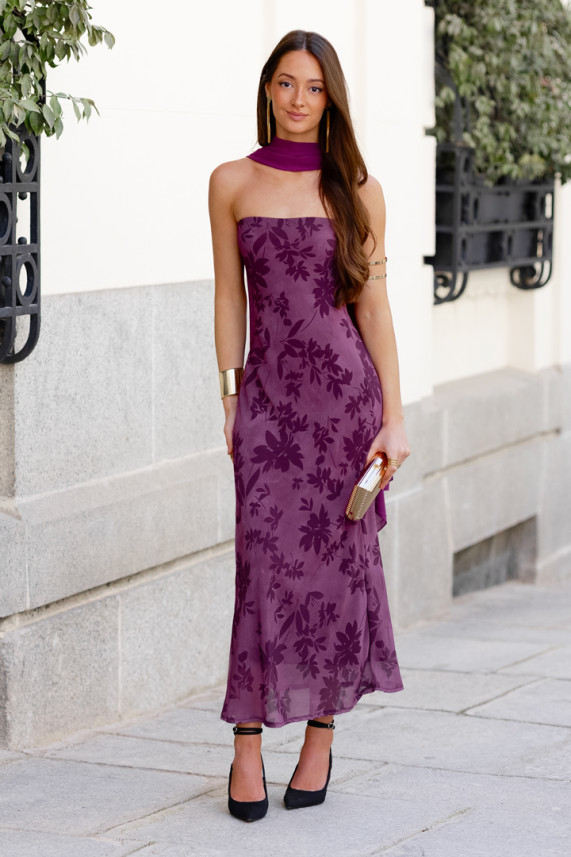 Vestido Santucci buganvilla