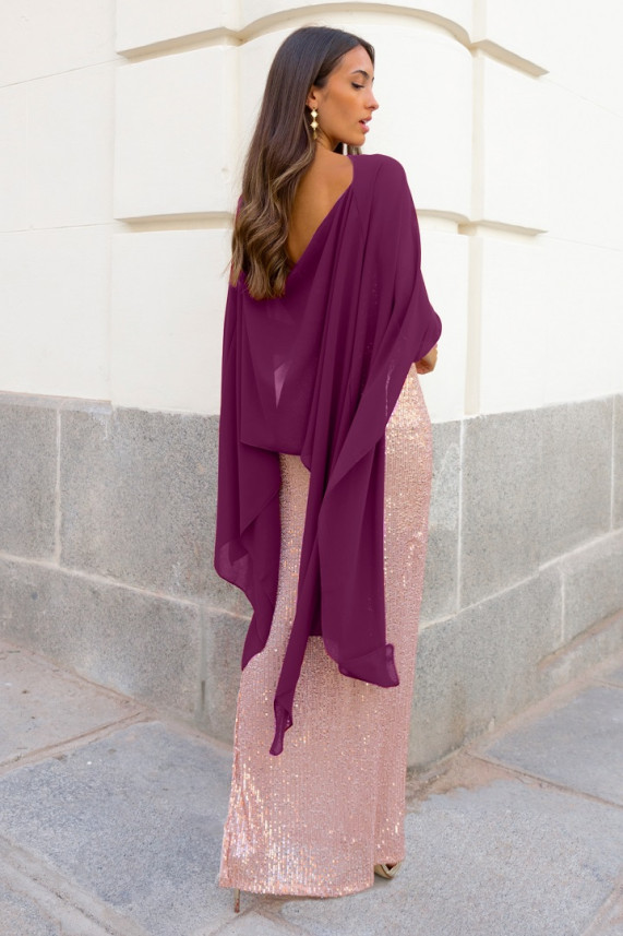 Capa Hamza berenjena