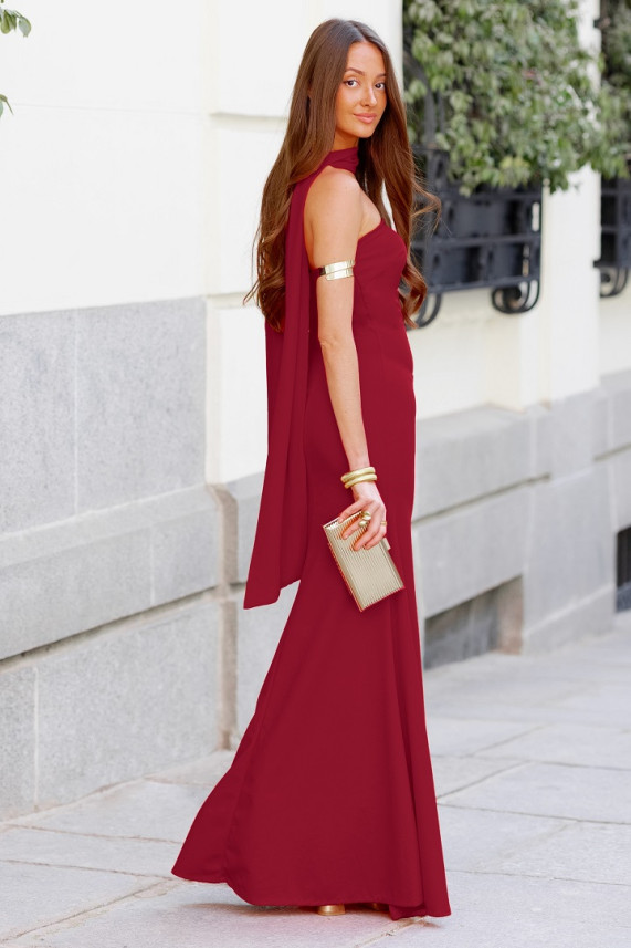 Vestido Bicelli burdeos