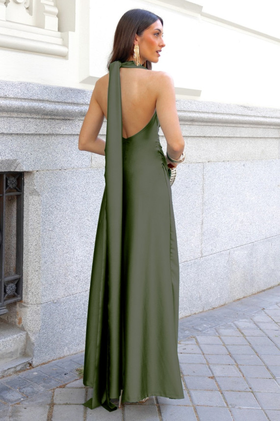 Vestido Nielsen verde caza