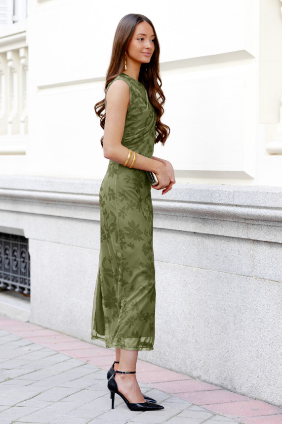 Vestido Barry verde caza