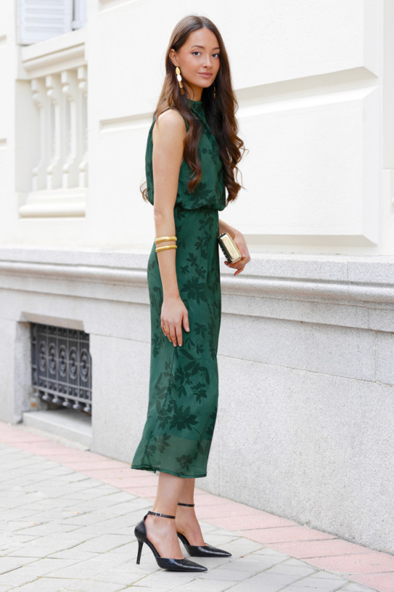 Vestido Walkers verde botella