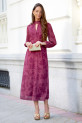 Vestido Garosio burdeos