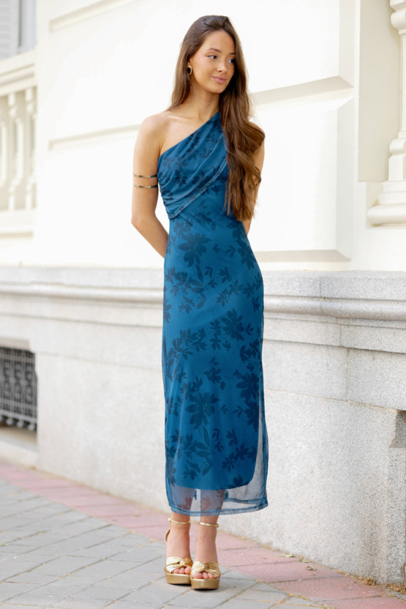 Vestido Cipressi azul índigo