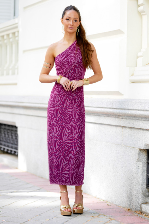 Vestido Justin buganvilla