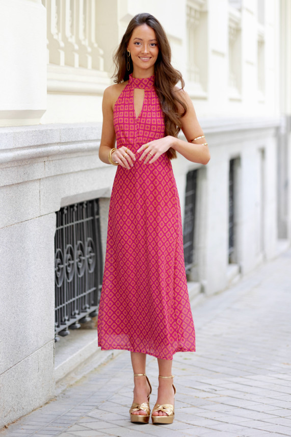 Vestido Segatto frambuesa