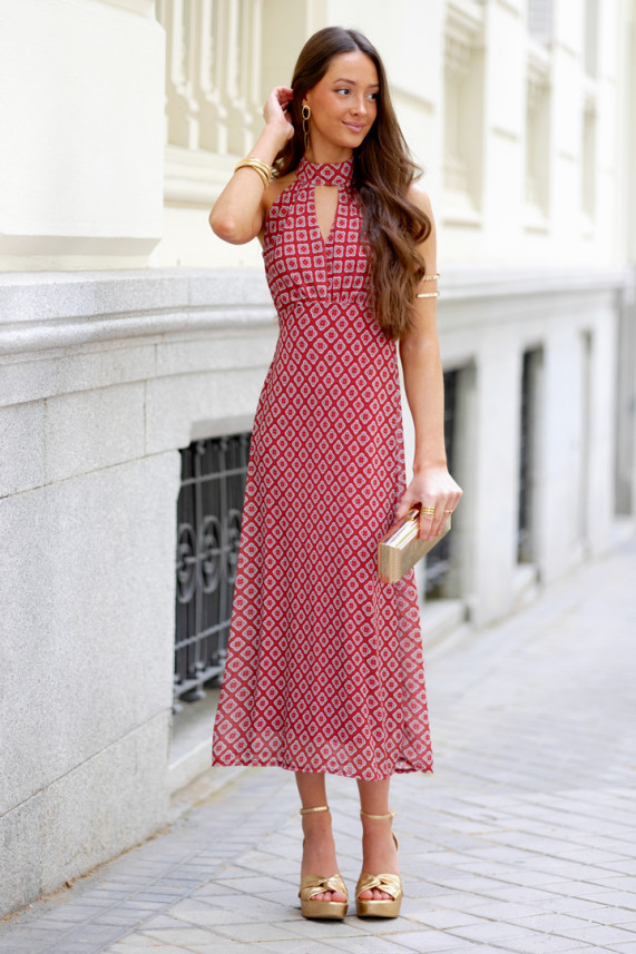 Vestido Segatto burdeos