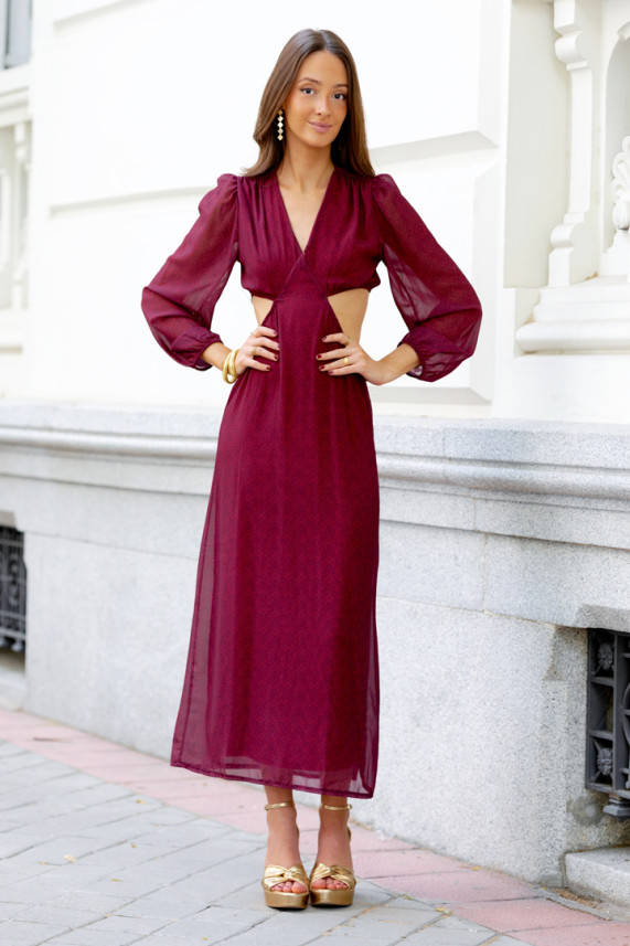 Vestido Jastrab burdeos