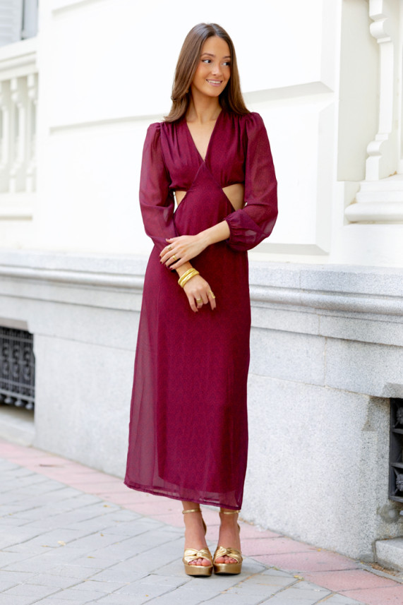 Vestido Jastrab burdeos