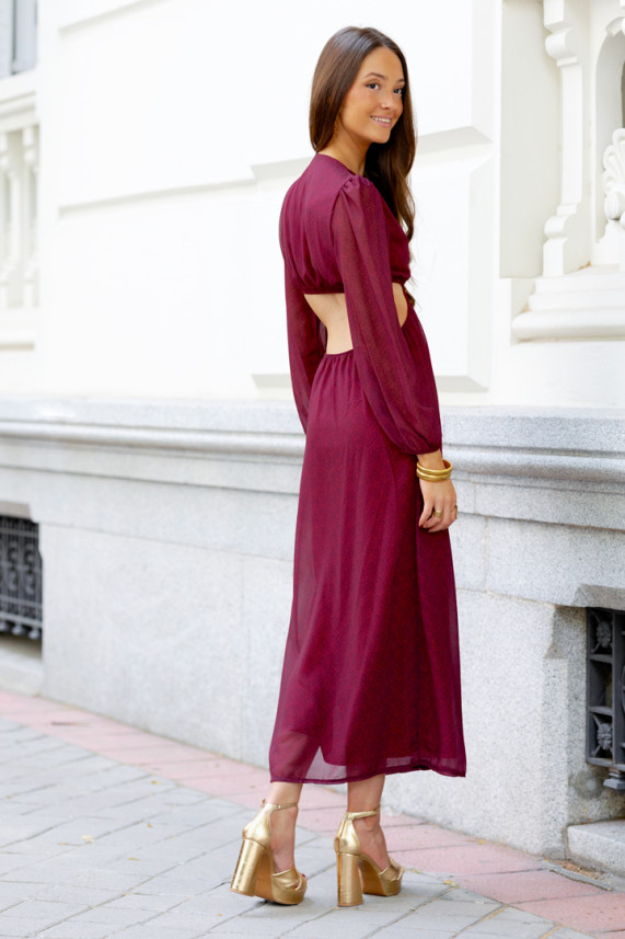 Vestido Jastrab burdeos
