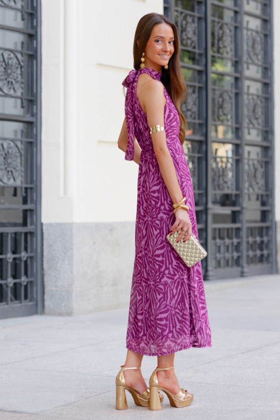 Vestido Baudin buganvilla