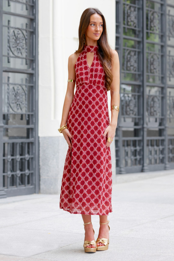 Vestido Doubets burdeos