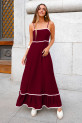 Vestido Henok burdeos