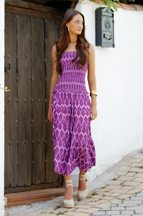 Vestido Fidanza buganvilla