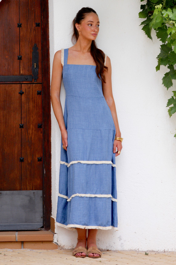 Vestido Chesini azul claro