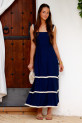Vestido Chesini azul marino