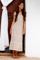 Vestido Chesini beige