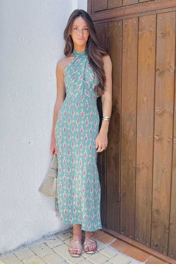 Vestido Hedeas turquesa