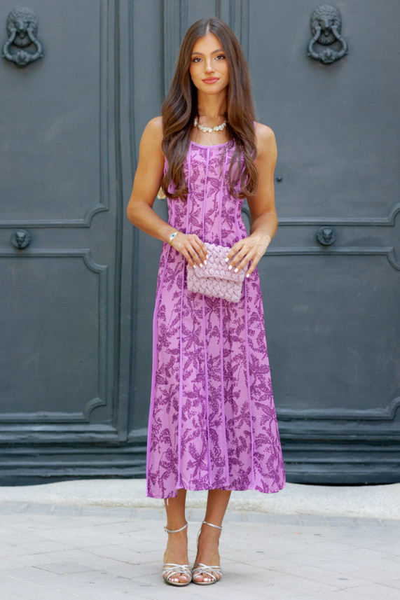 Vestido Alessia buganvilla