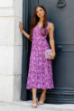 Vestido Alessia buganvilla