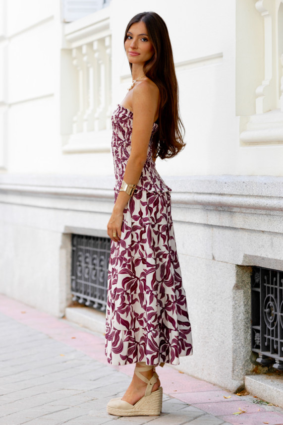 Vestido Kingma burdeos