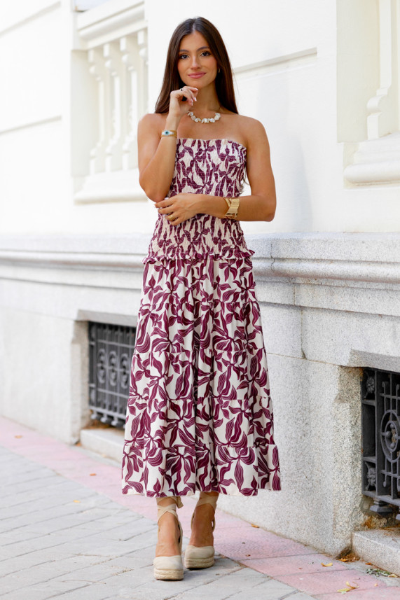 Vestido Kingma burdeos