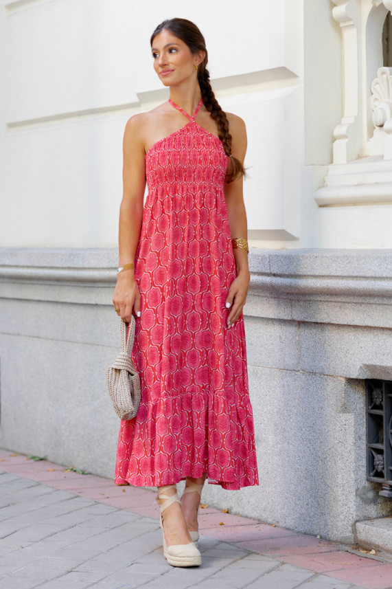 Vestido Pawers coral