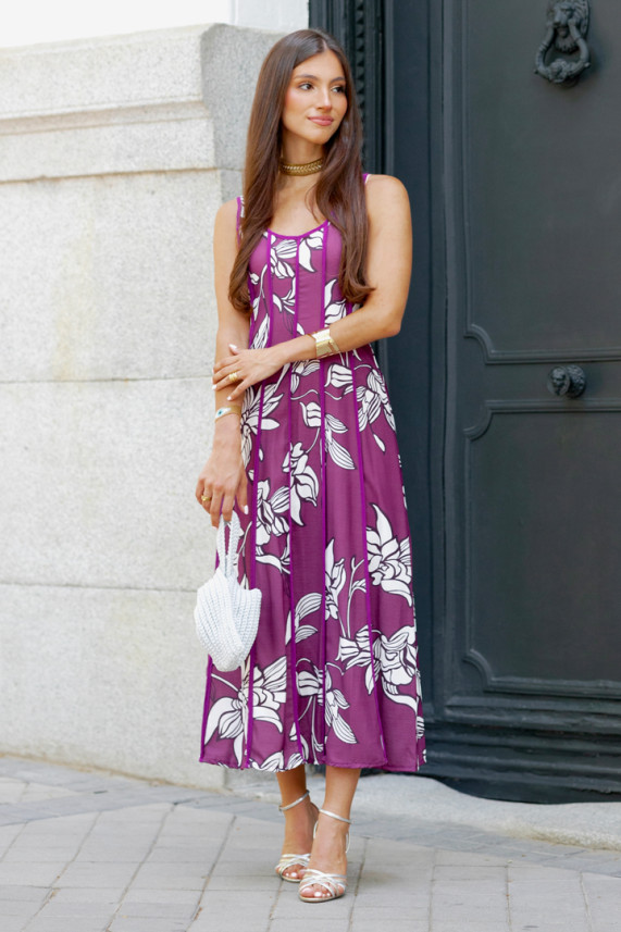 Vestido Petra buganvilla