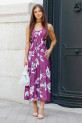 Vestido Petra buganvilla