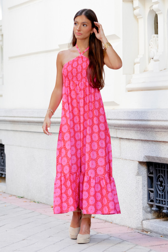 Vestido Romans frambuesa