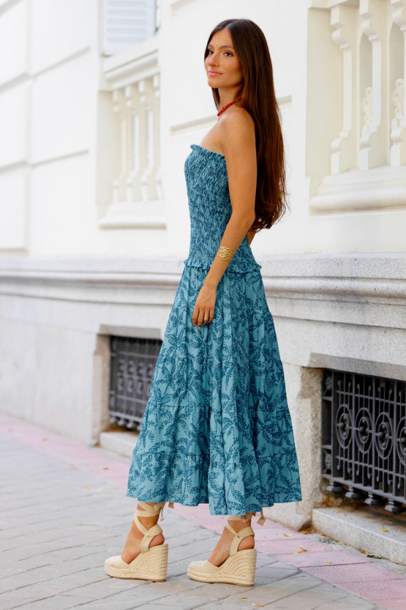 Vestido Silva azul cobalto