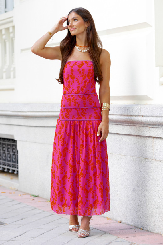 Vestido Storrie coral