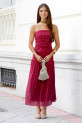 Vestido Storrie burdeos