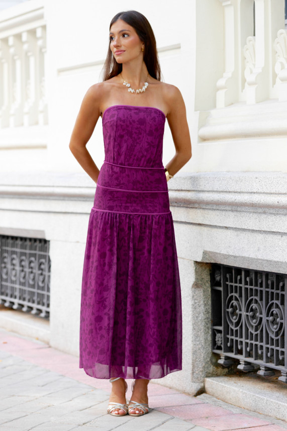 Vestido Storrie buganvilla